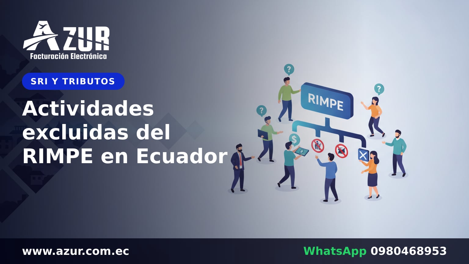 Actividades excluidas del RIMPE en Ecuador