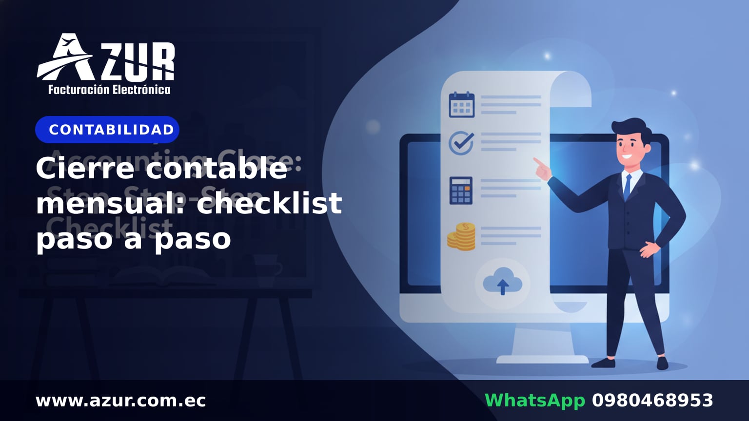 Cierre contable mensual: checklist paso a paso
