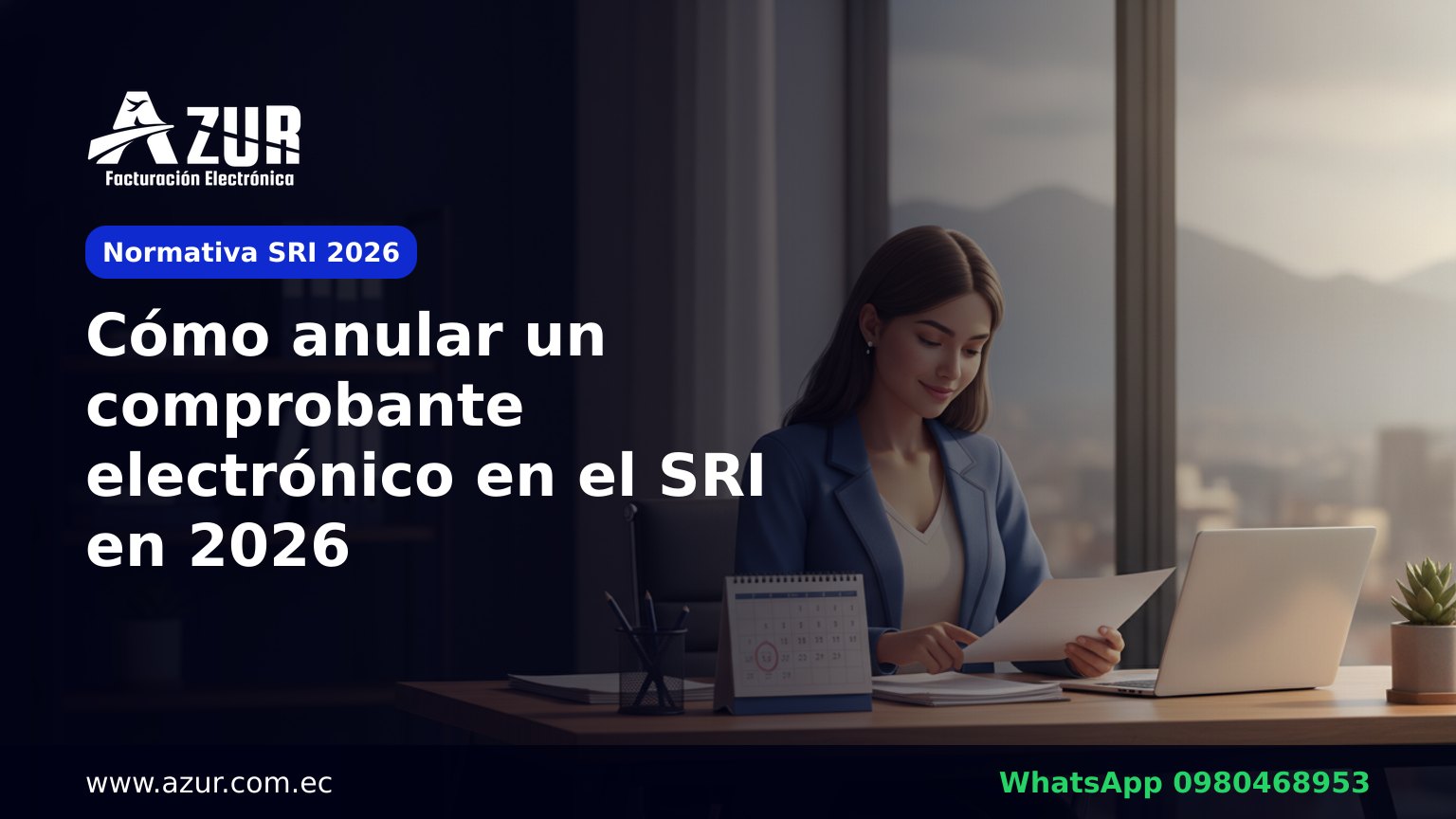 Cómo anular un comprobante electrónico en el SRI en 2026: plazos y pasos