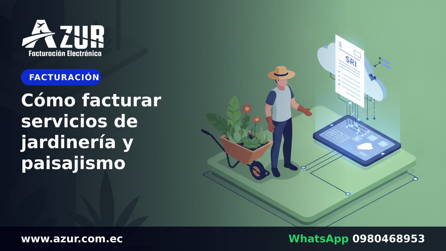 Cómo facturar servicios de jardinería y paisajismo