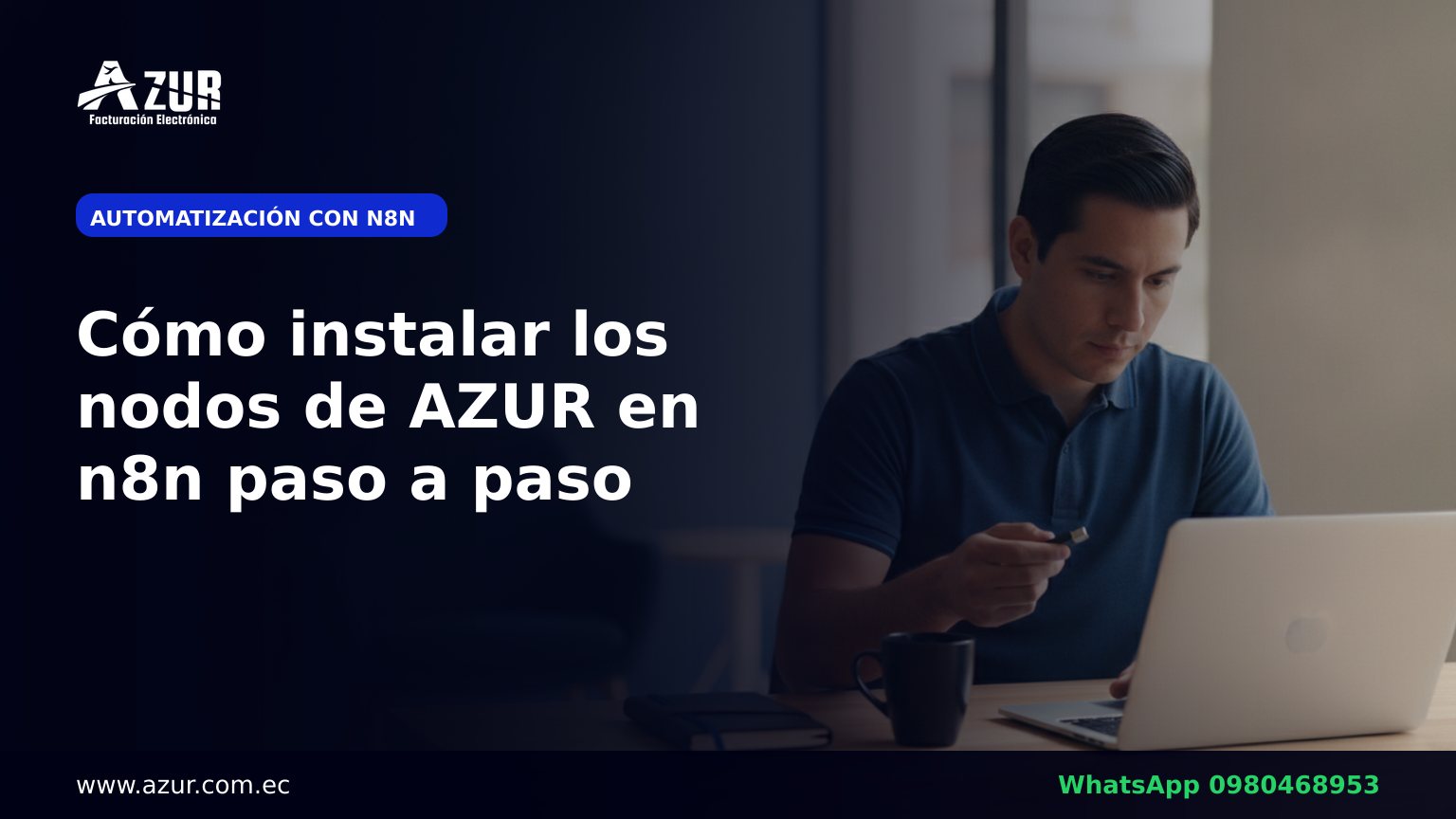 Cómo instalar los nodos de AZUR en n8n paso a paso