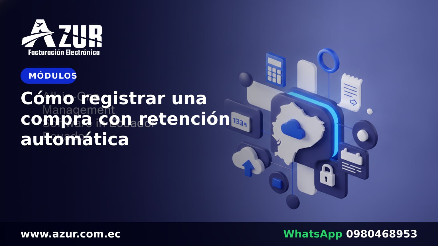 Cómo registrar una compra con retención automática