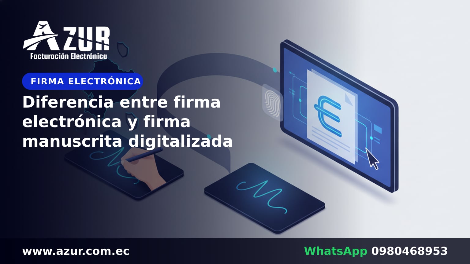 Diferencia entre firma electrónica y firma manuscrita digitalizada