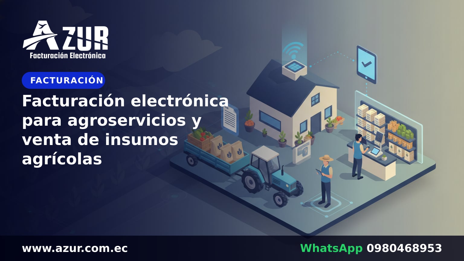Facturación electrónica para agroservicios y venta de insumos agrícolas