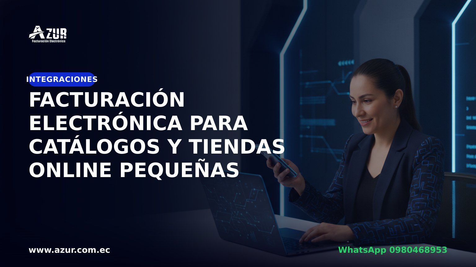 Facturación electrónica para catálogos y tiendas online pequeñas
