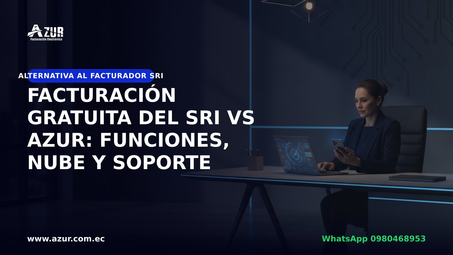 Facturación gratuita del SRI vs AZUR: funciones, nube y soporte