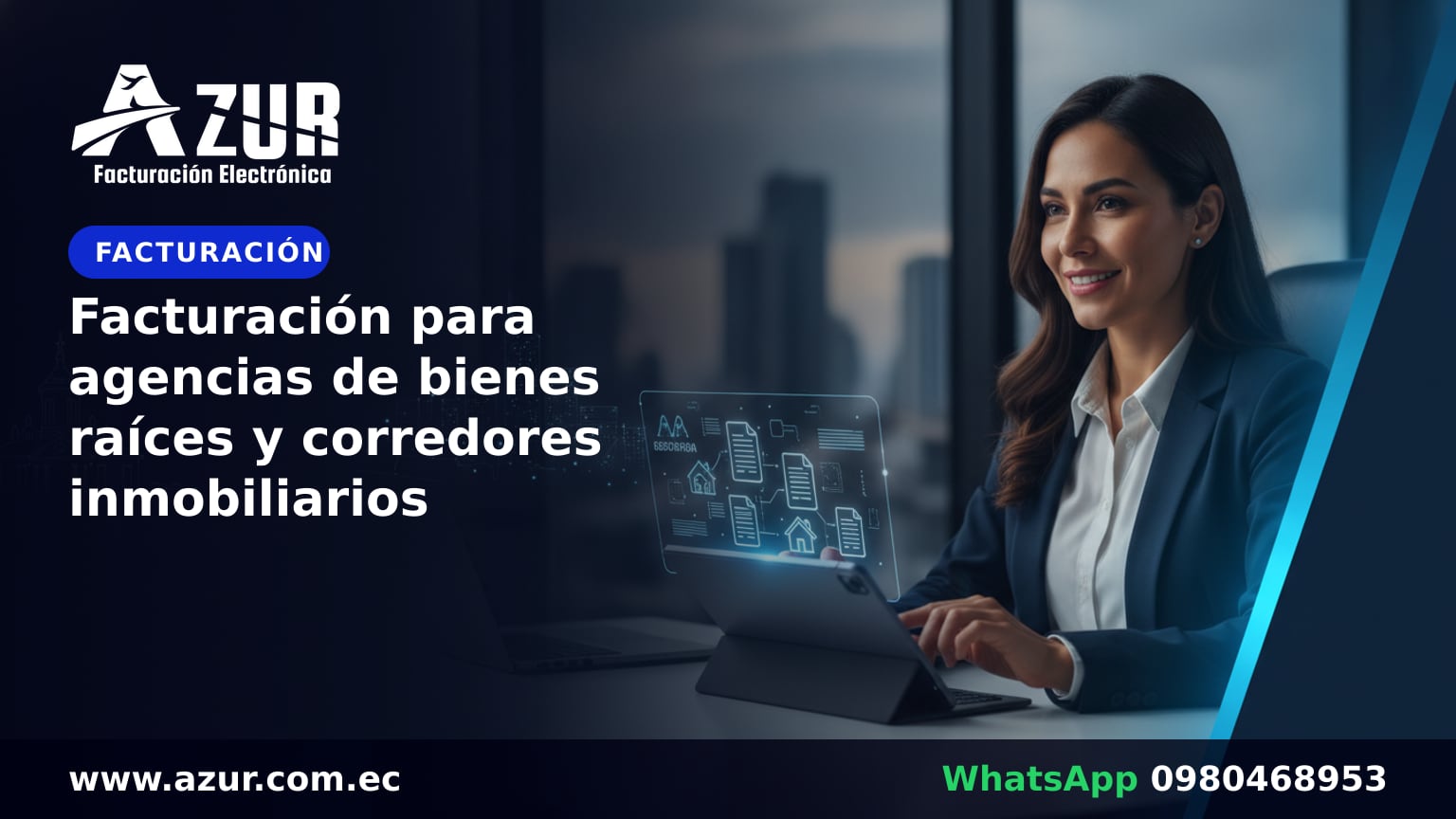 Facturación para agencias de bienes raíces y corredores inmobiliarios