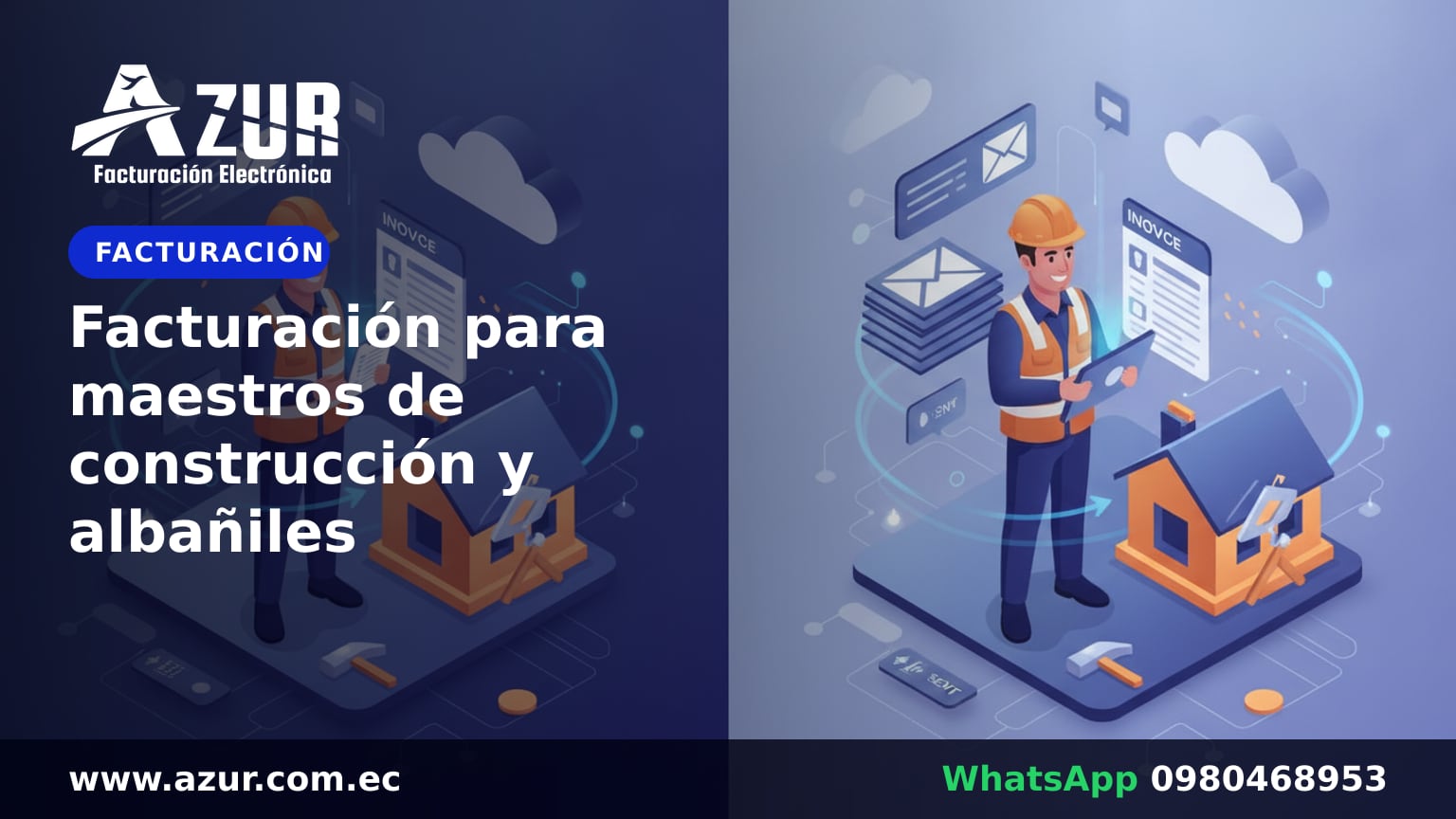 Facturación para maestros de construcción y albañiles