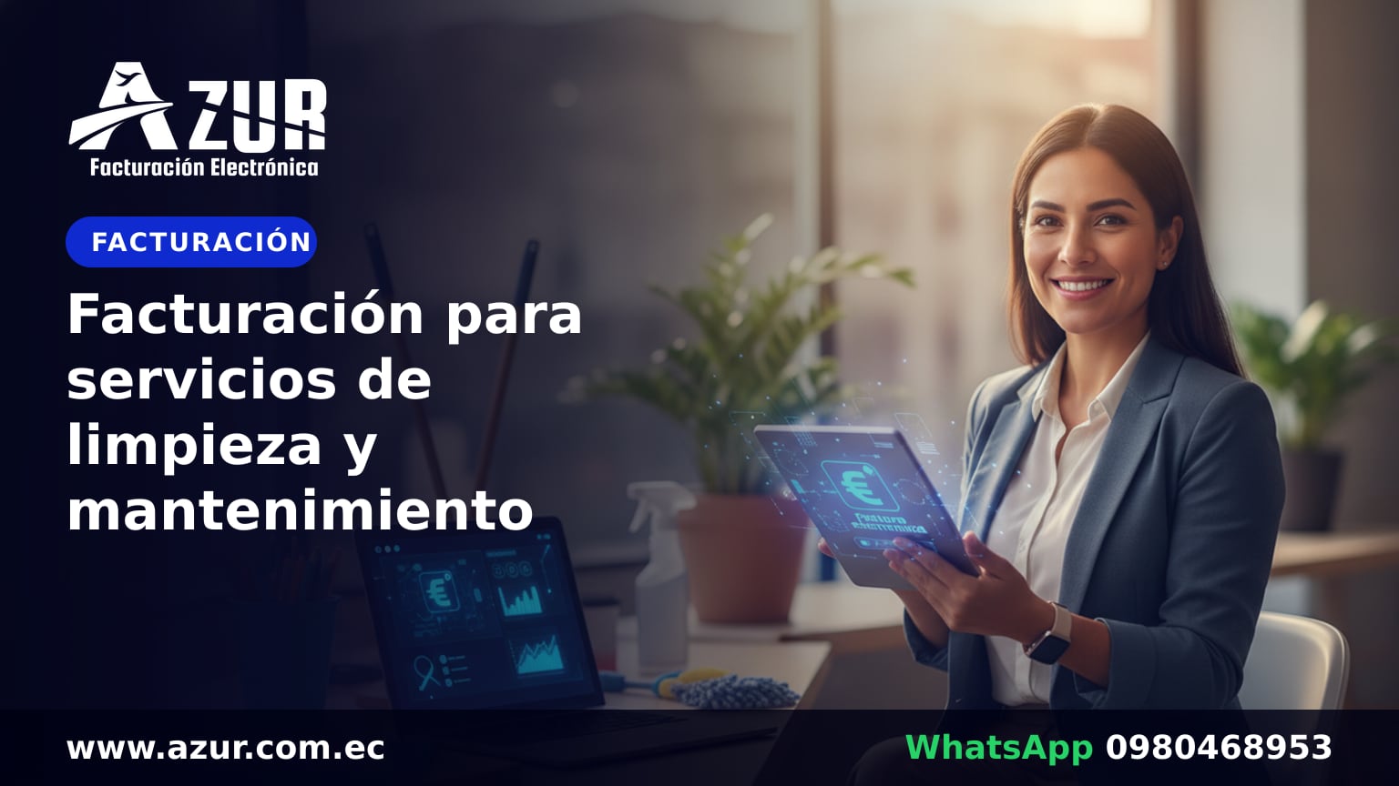 Facturación para servicios de limpieza y mantenimiento