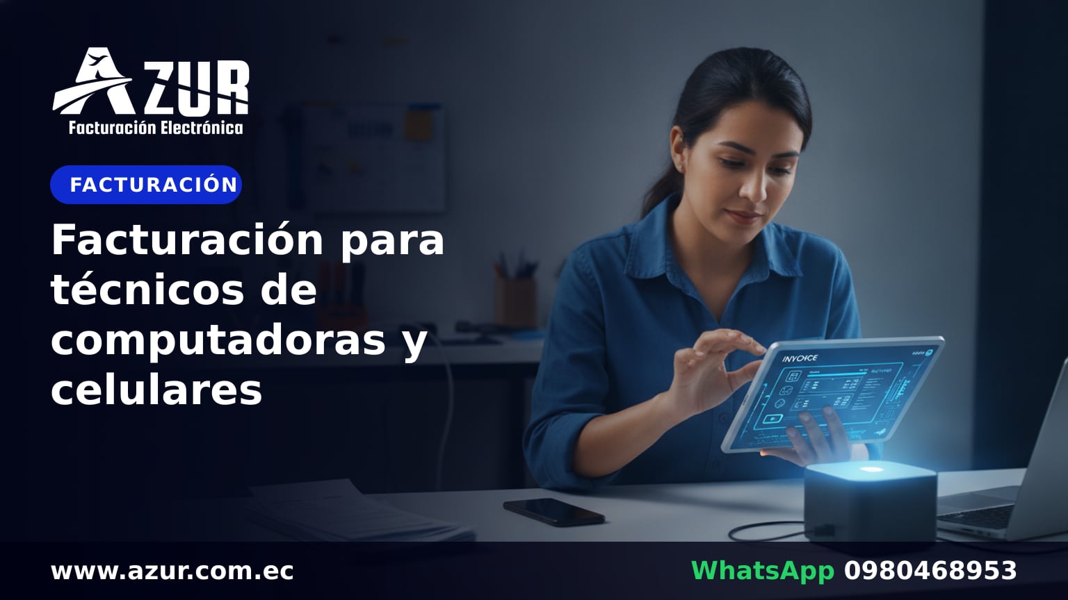 Facturación para técnicos de computadoras y celulares
