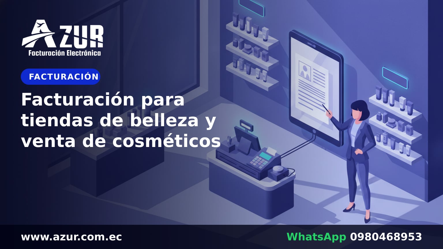 Facturación para tiendas de belleza y venta de cosméticos