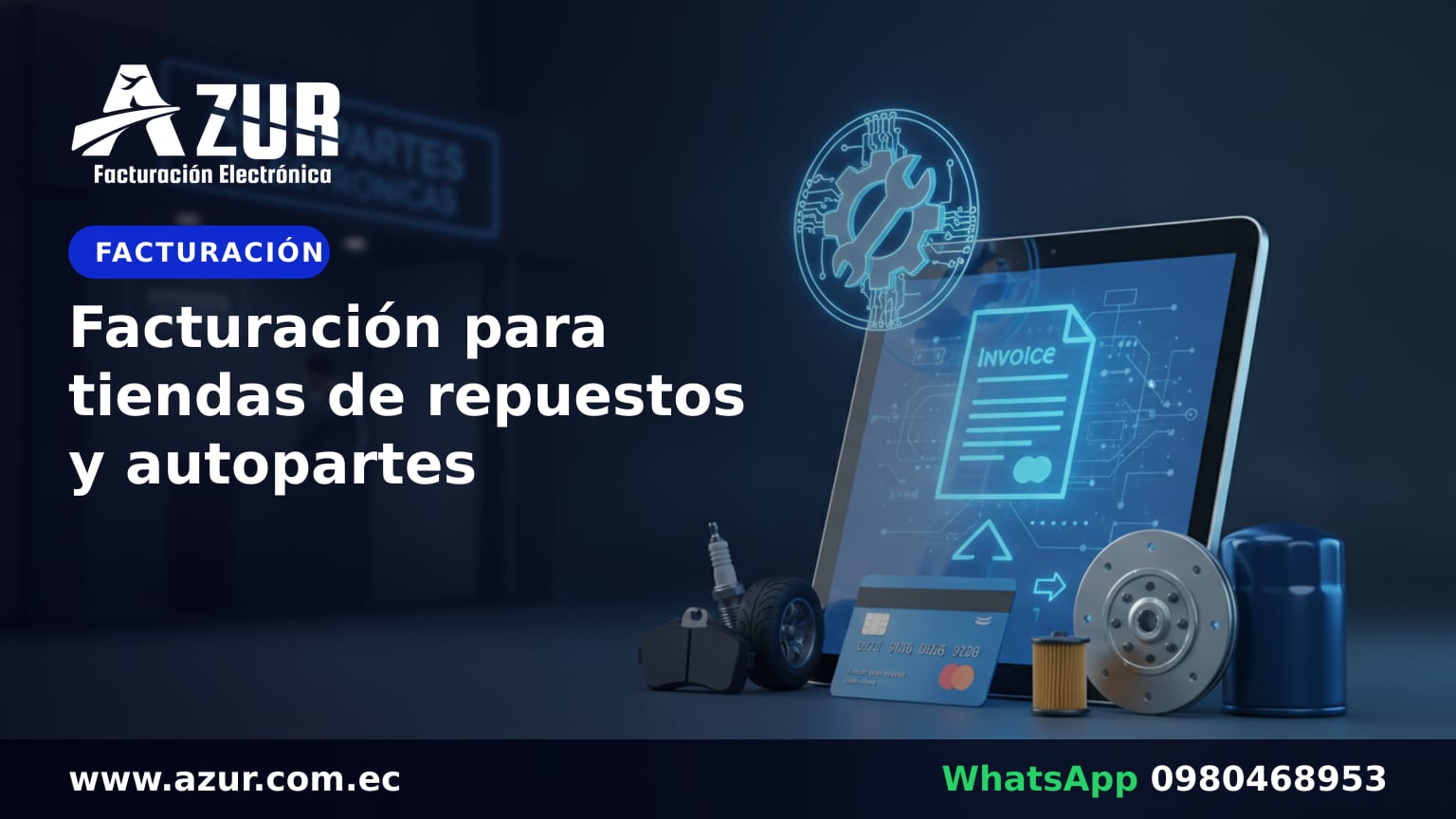 Facturación para tiendas de repuestos y autopartes