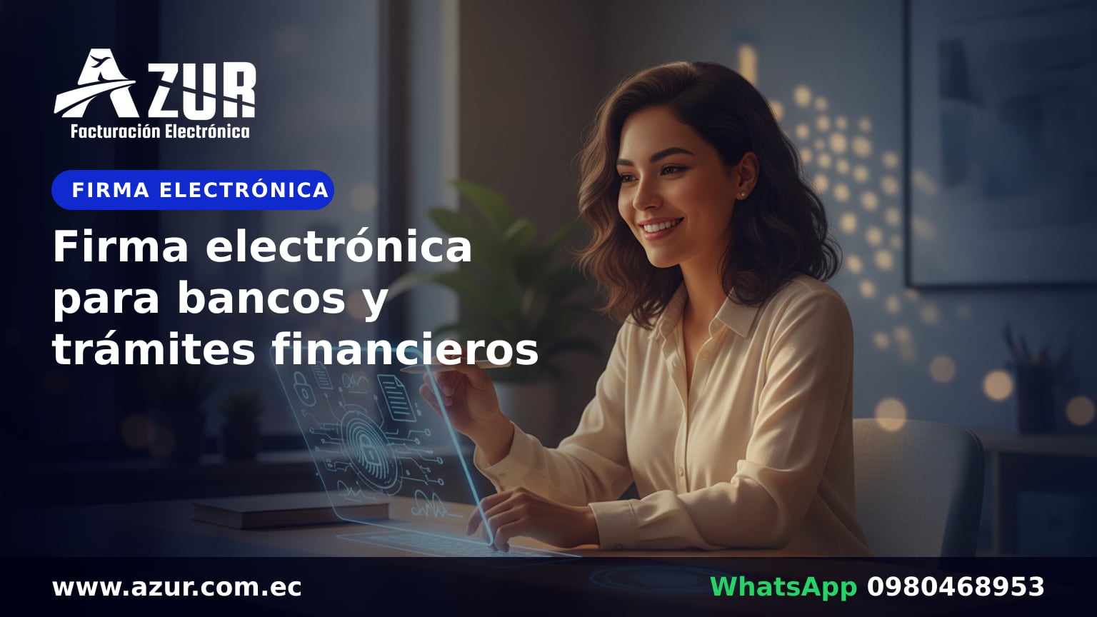 Firma electrónica para bancos y trámites financieros