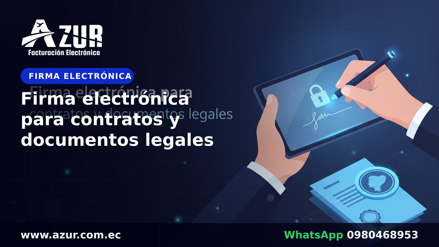 Firma electrónica para contratos y documentos legales