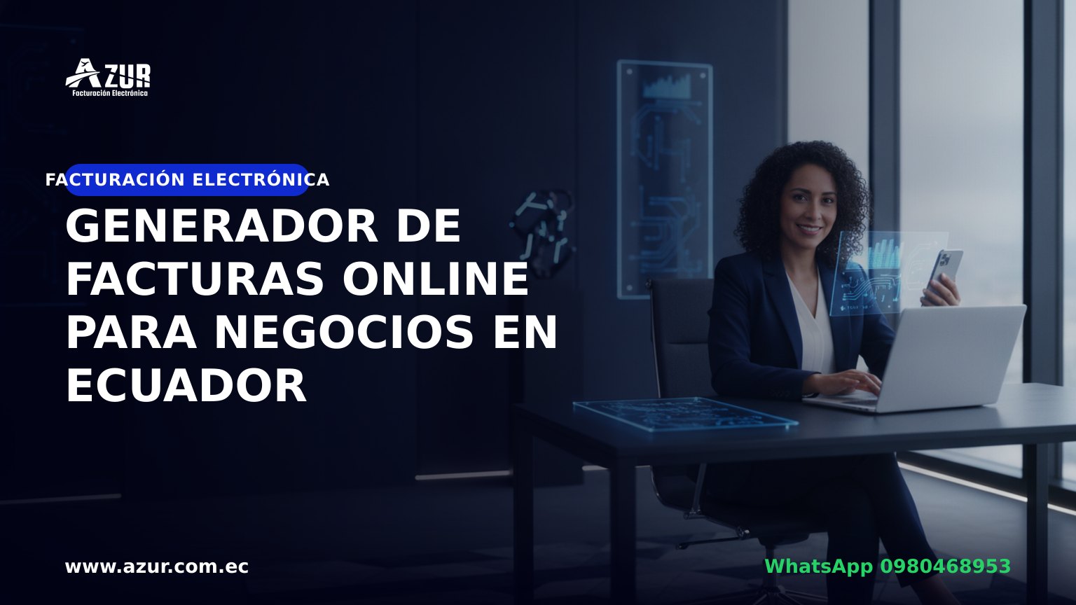 Generador de facturas online para negocios en Ecuador