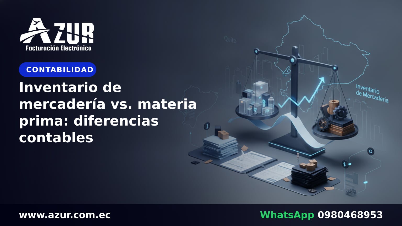 Inventario de mercadería vs. materia prima: diferencias contables