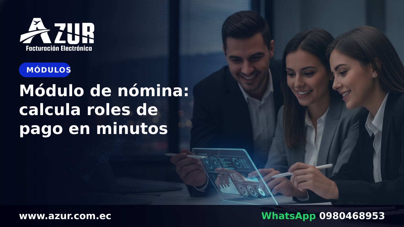 Módulo de nómina: calcula roles de pago en minutos
