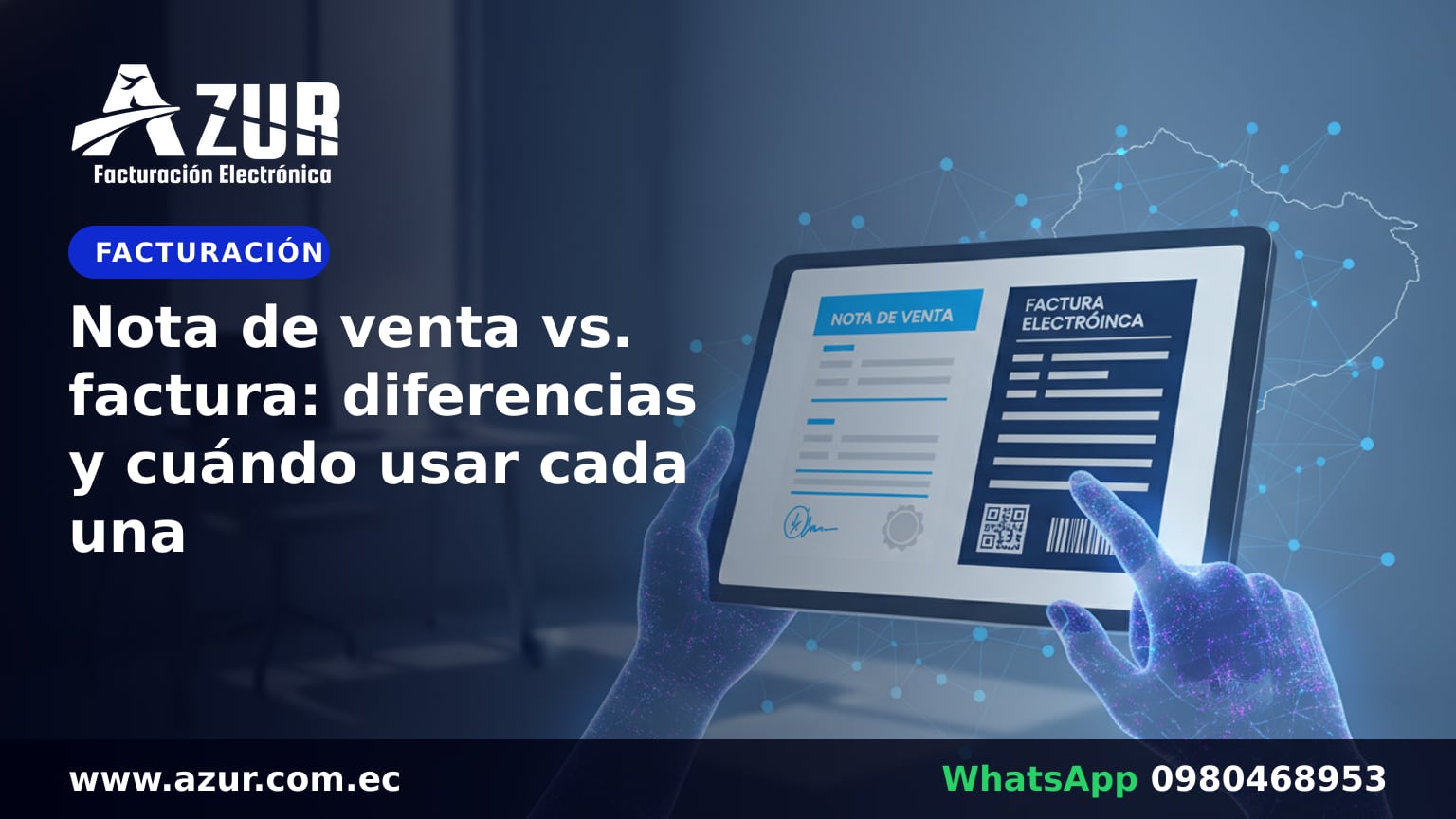 Nota de venta vs. factura: diferencias y cuándo usar cada una