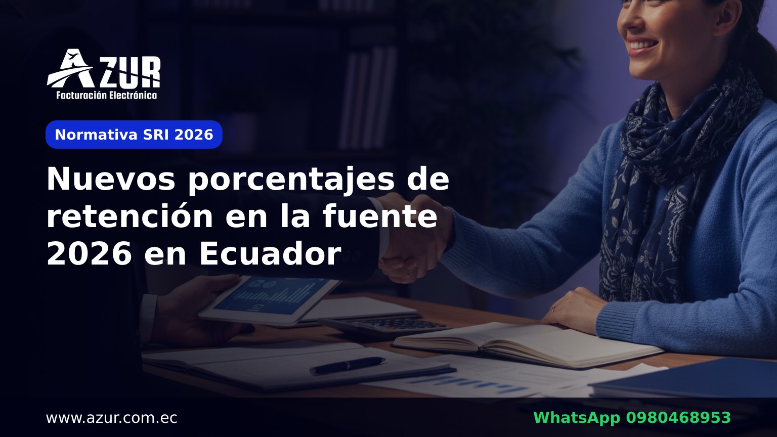 Nuevos porcentajes de retención en la fuente 2026 en Ecuador