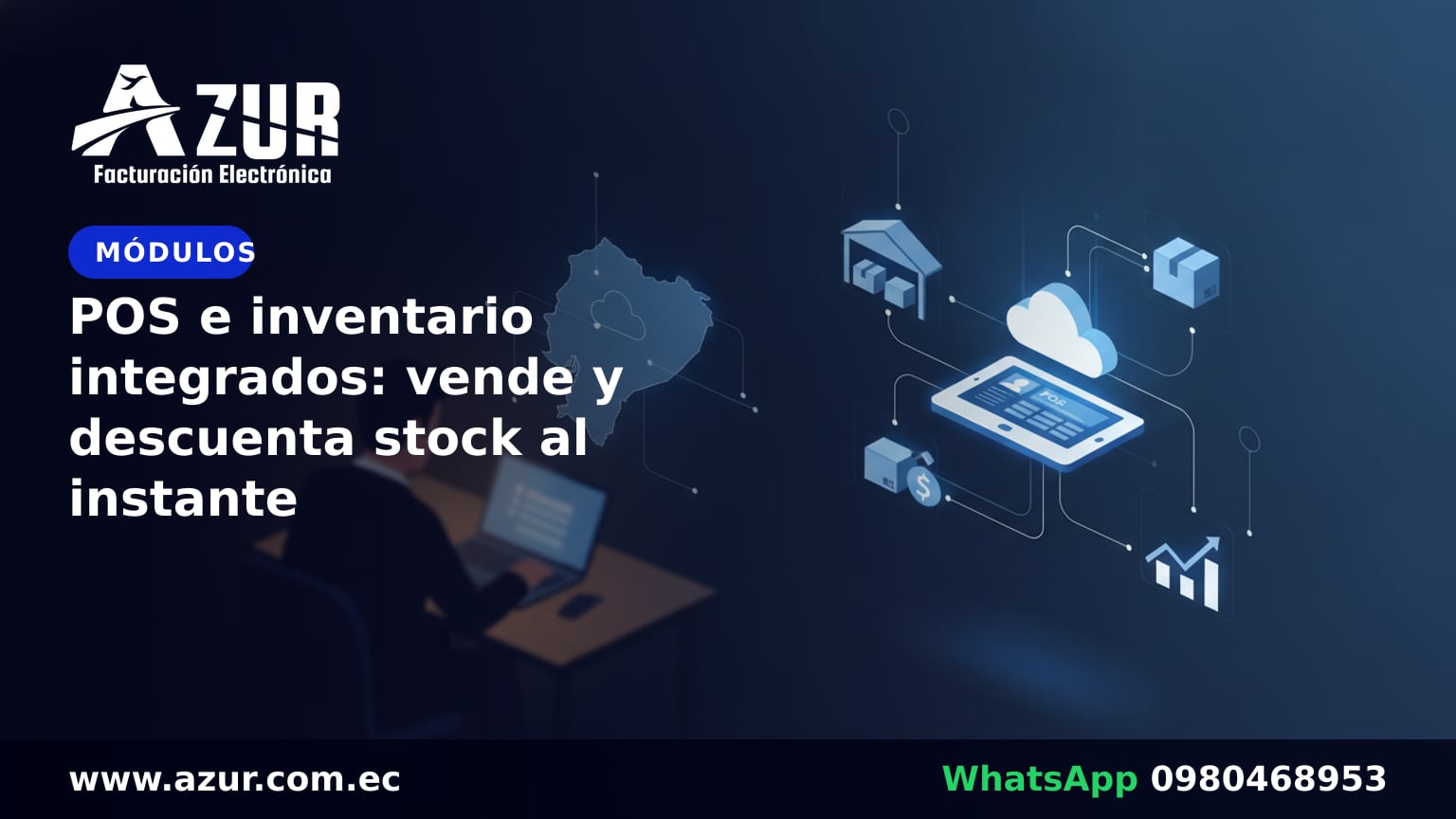 POS e inventario integrados: vende y descuenta stock al instante