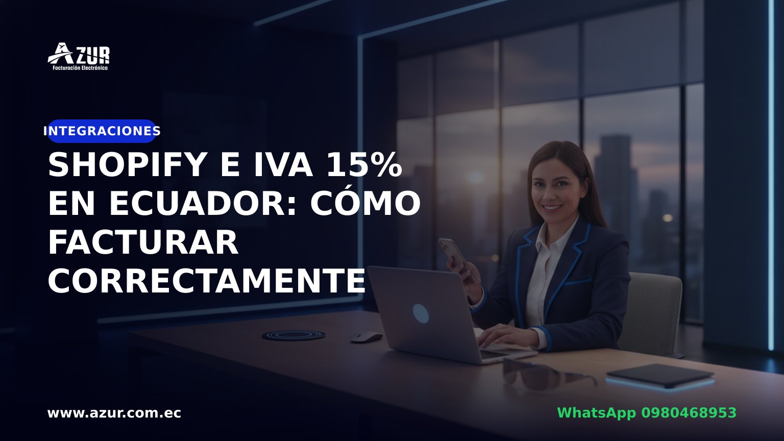 Shopify e IVA 15% en Ecuador: cómo facturar correctamente