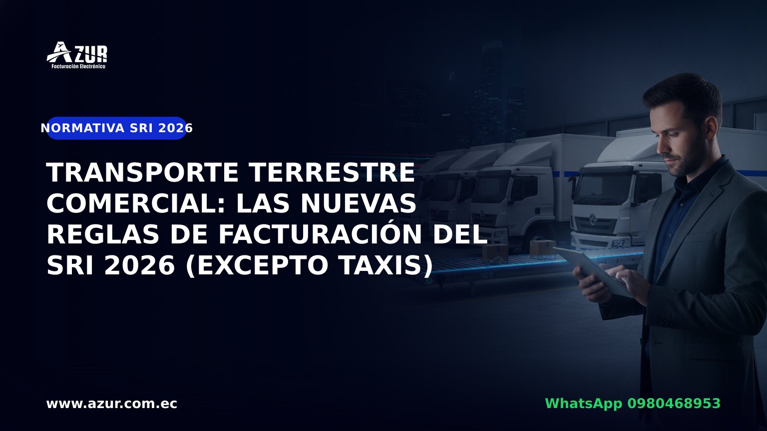 Transporte terrestre comercial: las nuevas reglas de facturación del SRI 2026 (excepto taxis)