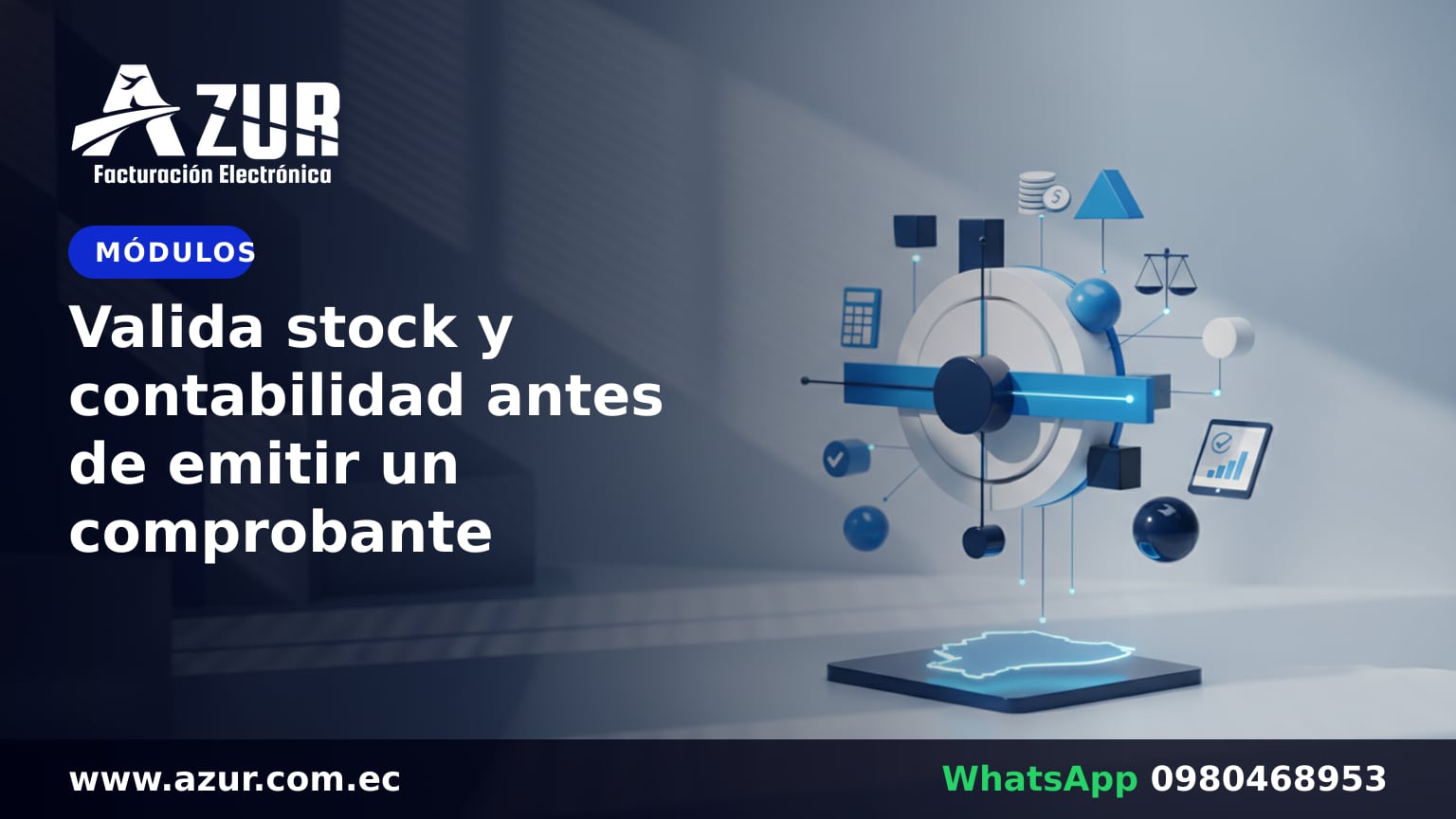 Valida stock y contabilidad antes de emitir un comprobante
