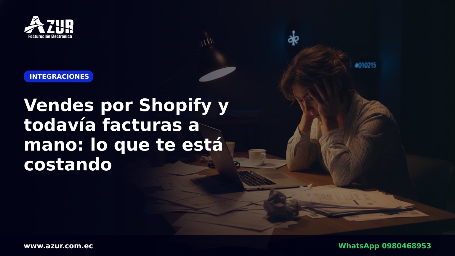 Vendes por Shopify y todavía facturas a mano: lo que te está costando