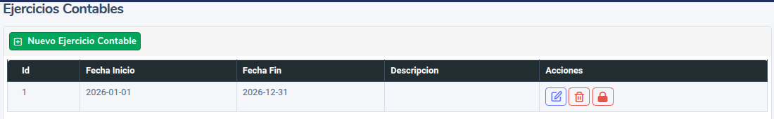 Lista de ejercicios contables